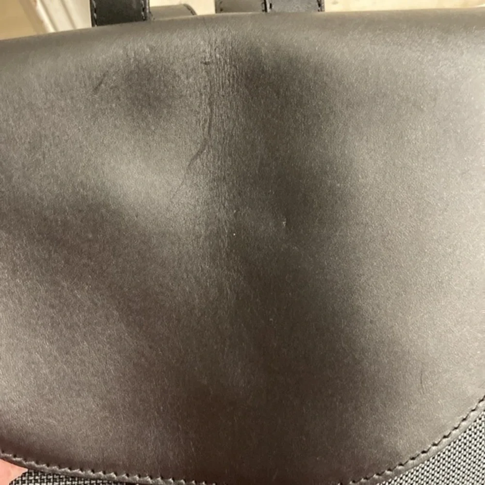 L.L. bean black and gray mini backpack